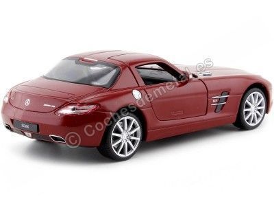 Cochesdemetal.es 2010 Mercedes-Benz SLS AMG Gullwing (C197) Rojo 1:24 Welly 24025 2