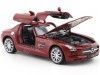 Carsdemetal.es 2010 Mercedes-Benz SLS AMG Gullwing (C197) Vermelho 1:24 Welly 24025