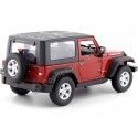 Cochesdemetal.es 2007 Jeep Wrangler Rubicon Techo Rígido Rojo 1:24 Welly 22489