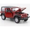 Carsdemetal.es 2007 Jeep Wrangler Rubicon Rigid Red Teto 1:24 Welly 22489
