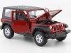 Cochesdemetal.es 2007 Jeep Wrangler Rubicon Techo Rígido Rojo 1:24 Welly 22489