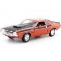 Cochesdemetal.es 1970 Dodge Challenger T/A Coral/Negro 1:24 Welly 24029