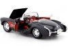 CARSDEMETAL.ES 1957 Chevrolet Corvette Black Convertible / Red 1:24 Welly 29393