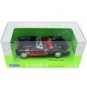 CARSDEMETAL.ES 1957 Chevrolet Corvette Black Convertible / Red 1:24 Welly 29393