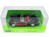 CARSDEMETAL.ES 1957 Chevrolet Corvette Black Convertible / Red 1:24 Welly 29393
