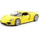 Cochesdemetal.es 2015 Porsche 918 Spyder Hard Top Amarillo 1:24 Welly 24055