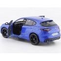 Carsdemetal.es 2017 Alfa Romeo Stelvio Blue Metalized 1:24 Bburago 21086