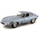 CARSDEMETAL.ES 1961 Jaguar Type "E" Blue Coupé / Gray métallique 1:18 Bburago 12044