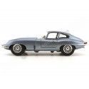 CARSDEMETAL.ES 1961 Jaguar Type "E" Blue Coupé / Gray métallique 1:18 Bburago 12044