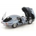 CARSDEMETAL.ES 1961 Jaguar Type "E" Blue Coupé / Gray métallique 1:18 Bburago 12044