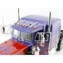 Cochesdemetal.es 1967 Camión Peterbilt 359 "Nariz de Toro" (Transformers) Blue/Red 1:18 Road Kings 180083