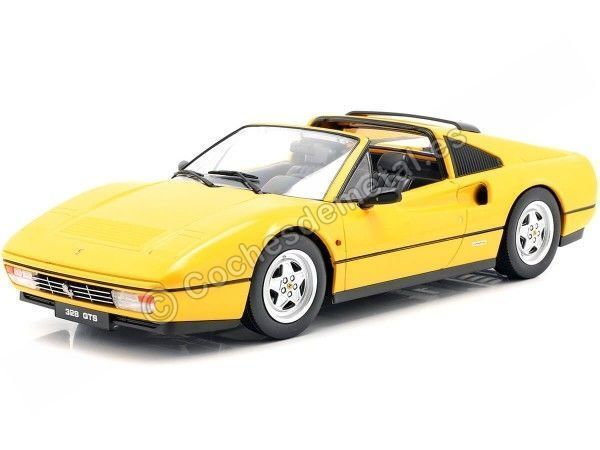 Cochesdemetal.es 1985 Ferrari 328 GTS Amarillo 1:18 KK-Scale KKDC180552