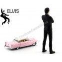 Cochesdemetal.es 1955 Cadillac Fleetwood Series 1:64 + Elvis Figure 1:18 Greenlight 29898