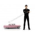 Cochesdemetal.es 1955 Cadillac Fleetwood Series 1:64 + Elvis Figure 1:18 Greenlight 29898