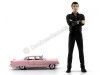 Cochesdemetal.es 1955 Cadillac Fleetwood Series 1:64 + Elvis Figure 1:18 Greenlight 29898