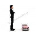 Carsdemetal.es 1955 Cadillac Fleetwood Series 1:64 + Elvis Figura 1:18 Greenlight 29898