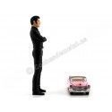 Cochesdemetal.es 1955 Cadillac Fleetwood Series 1:64 + Elvis Figure 1:18 Greenlight 29898