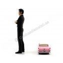 Carsdemetal.es 1955 Cadillac Fleetwood Series 1:64 + Elvis Figura 1:18 Greenlight 29898