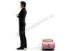 Carsdemetal.es 1955 Cadillac Fleetwood Series 1:64 + Elvis Figura 1:18 Greenlight 29898