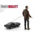 Cochesdemetal.es 1968 Ford Mustang GT Bullitt 1:64 + Steve McQeen Figure 1:18 Greenlight 29931