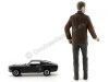 Cochesdemetal.es 1968 Ford Mustang GT Bullitt 1:64 + Steve McQeen Figure 1:18 Greenlight 29931