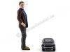 Cochesdemetal.es 1968 Ford Mustang GT Bullitt 1:64 + Steve McQeen Figure 1:18 Greenlight 29931