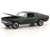 Cochesdemetal.es 1968 Ford Mustang GT Bullitt 1:64 + Steve McQeen Figure 1:18 Greenlight 29931