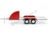 CarsDemetal.es Red Trailer de dois eixos para o carro americano às 1:18 Auto World AMM1167