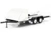 CarsDemetal.es Chrome Trailer de dois eixos para o carro americano às 1:18 Auto World AMM1166