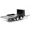 CarsDemetal.es Chrome Trailer de dois eixos para o carro americano às 1:18 Auto World AMM1166