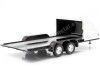 CarsDemetal.es Chrome Trailer de dois eixos para o carro americano às 1:18 Auto World AMM1166