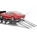CarsDemetal.es Chrome Trailer de dois eixos para o carro americano às 1:18 Auto World AMM1166
