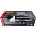 CarsDemetal.es Chrome Trailer de dois eixos para o carro americano às 1:18 Auto World AMM1166