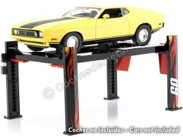 CARSDEMETAL.ES Escenseur réglable de quatre colonnes "60 secondes" 1:18 Greenlight 13580