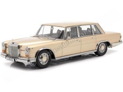 1963 Mercedes-Benz 600 SWB Pullman (W100) Metallic Gold 1:18 KK-Scale 180603 Cochesdemetal.es