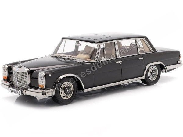 Cochesdemetal.es 1963 Mercedes-Benz 600 SWB Pullman (W100) Black 1:18 KK-Scale KKDC180601