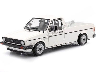 Cochesdemetal.es 1982 Volkswagen VW Caddy MK1 Custom PickUp Blanco 1:18 Solido S1803501