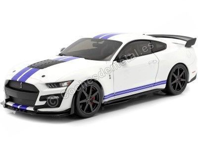 2020 Ford Mustang Shelby GT500 Fast Track Blanco/Azul 1:18 Solido S1805904 Cochesdemetal.es