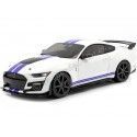 Cochesdemetal.es 2020 Ford Mustang Shelby GT500 Fast Track Blanco/Azul 1:18 Solido S1805904