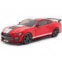 Cochesdemetal.es 2020 Ford Mustang Shelby GT500 Fast Track Rojo/Blanco 1:18 Solido S1805903