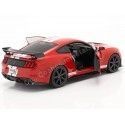 Cochesdemetal.es 2020 Ford Mustang Shelby GT500 Fast Track Rojo/Blanco 1:18 Solido S1805903
