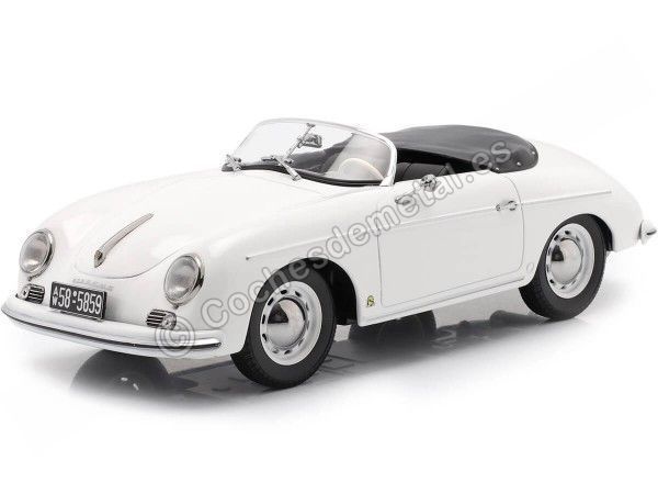 Cochesdemetal.es 1954 Porsche 356 Speedster White 1:18 Norev 187460