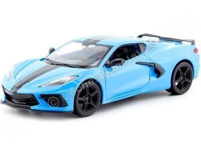 Cochesdemetal.es 2020 Chevrolet Corvette Stingray Coupe Z51 Azul 1:24 Maisto 31527