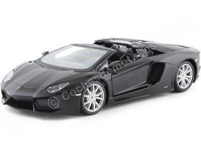Carsdemetal.es 2012 Lamborghini Aventador LP700-4 Cabrio Black Satin 1:24 Maisto 31504