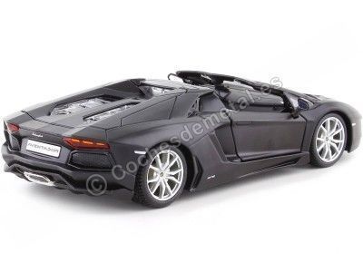 Carsdemetal.es 2012 Lamborghini Aventador LP700-4 Cabrio Black Satin 1:24 Maisto 31504 2