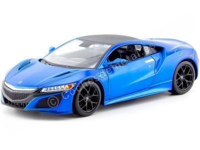 Carsdemetal.es 2018 Honda Acura NSX Electric Blue 1:24 Maisto 31234