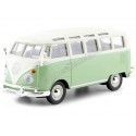 Cochesdemetal.es 1961 Volkswagen T1 Samba Bus Green/Cream 1:25 Maisto 31956