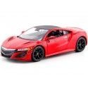 Cochesdemetal.es 2018 Honda Acura NSX Rojo 1:24 Food 31234