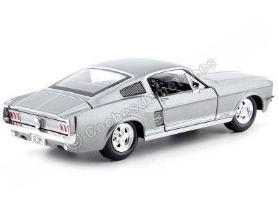 Cochesdemetal.es 1967 Ford Mustang GT Fastback Gris Metalado 1:24 Food 31260 2