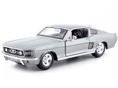 Cochesdemetal.es 1967 Ford Mustang GT Fastback Gris Metalado 1:24 Food 31260